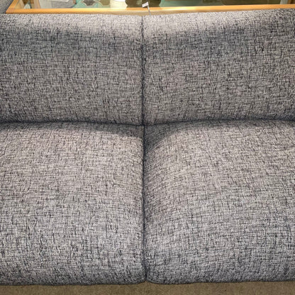 Article Charcoal Textured Puffy 2 Seat Sofa AS IS U SOFAS