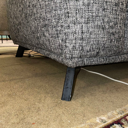 Article Charcoal Textured Puffy 2 Seat Sofa AS IS U SOFAS