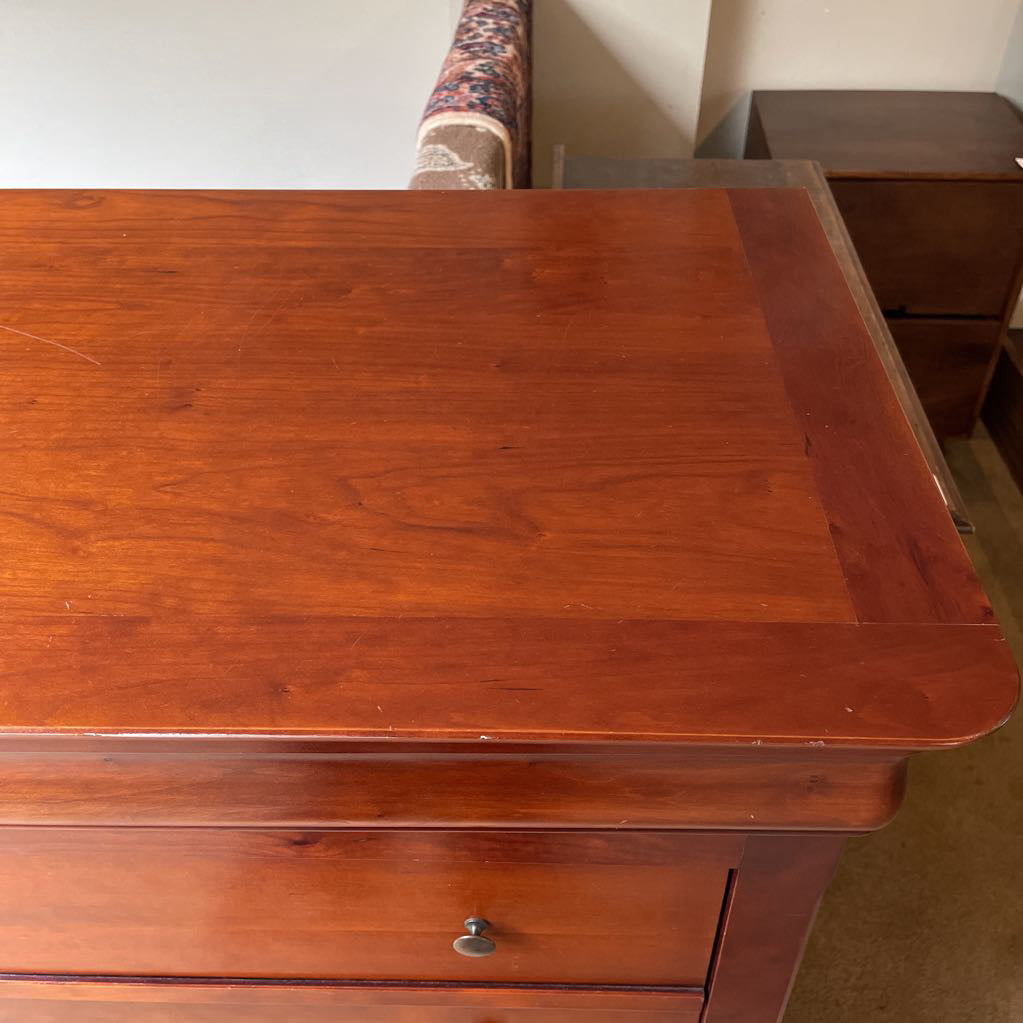 Warm Tone 7 Drawer Wooden Highboy Dresser C HIGHBOYS