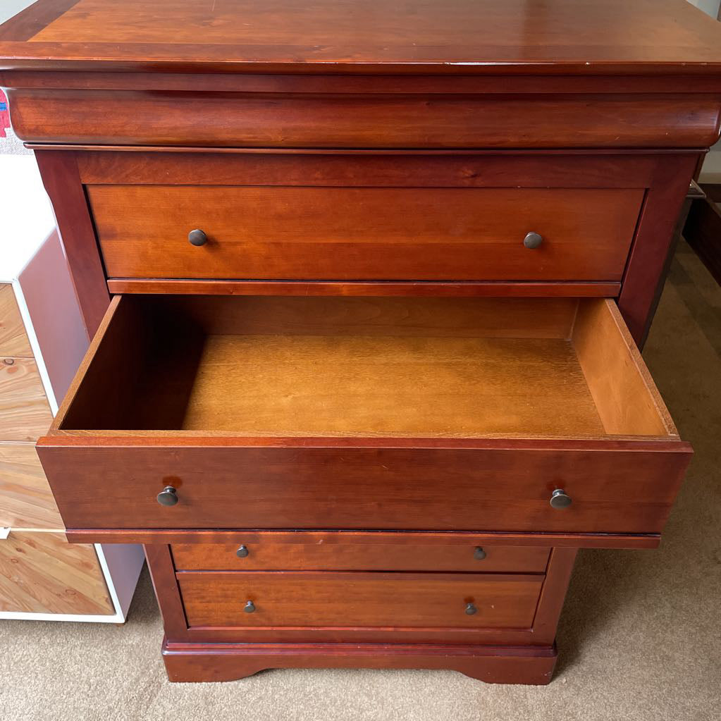 Warm Tone 7 Drawer Wooden Highboy Dresser C HIGHBOYS