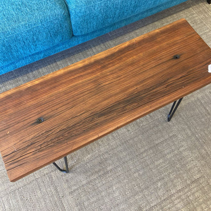Small Hairpin Pine Bench