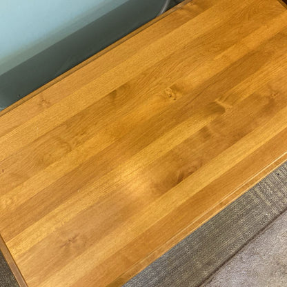 Light Wood Raised Panel Blanket Chest