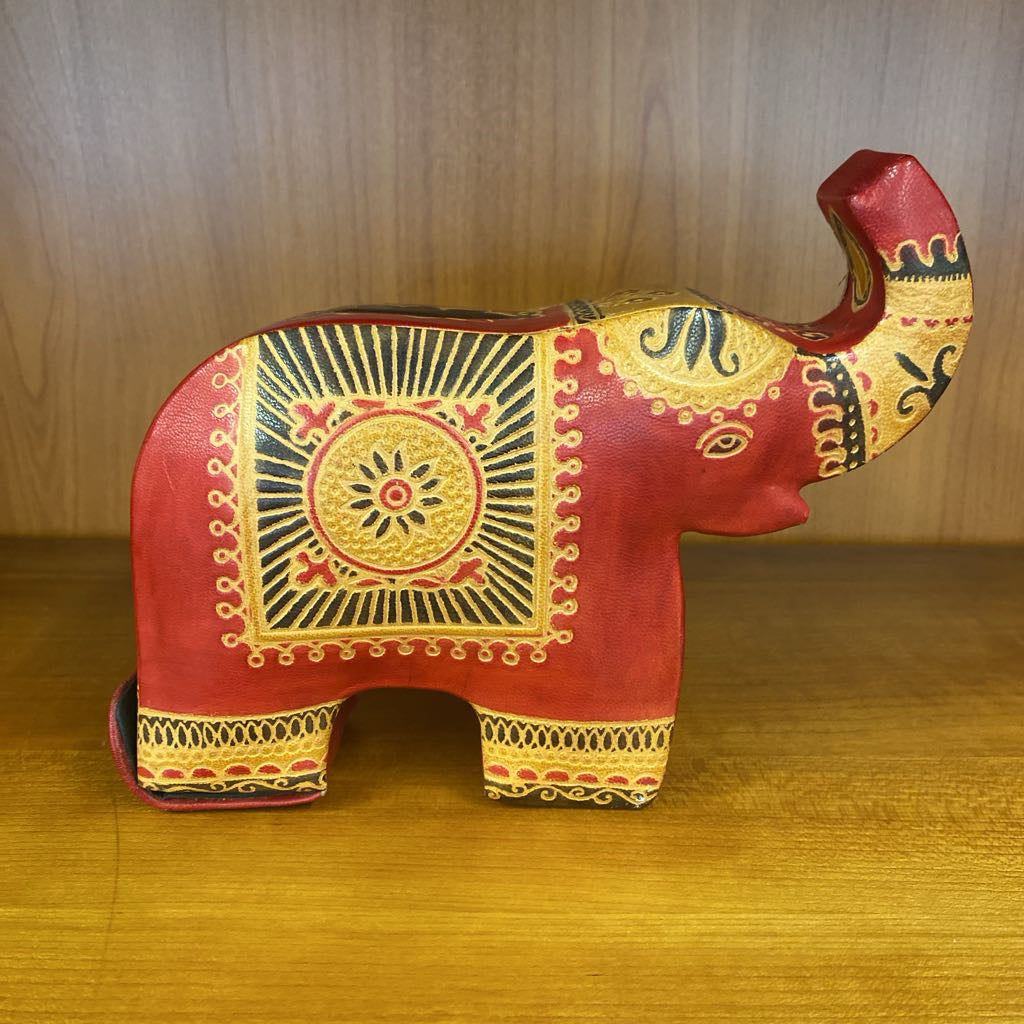 Leather Elephant Piggy Bank