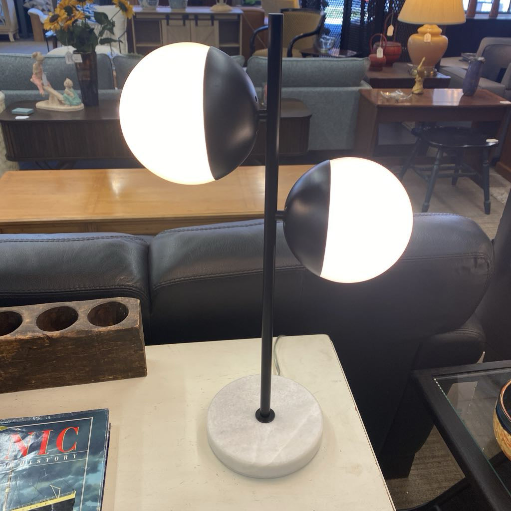 Mod Black & White Orbs Table Lamp