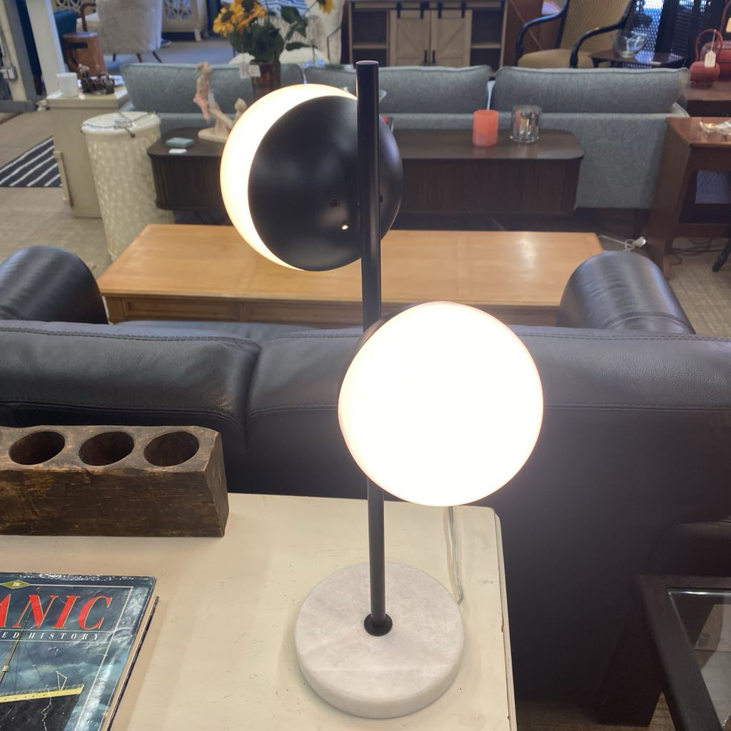 Mod Black & White Orbs Table Lamp