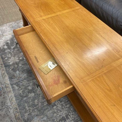 Vintage HERITAGE Long NeoClassic Coffee Table w/Drawer