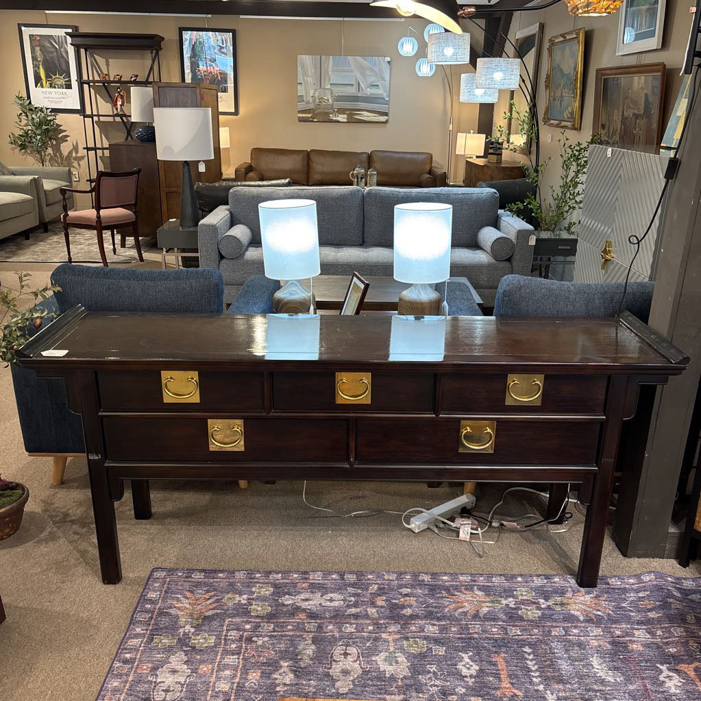 Ming Style Dark Wood Console Table C CONSOLE TABLES