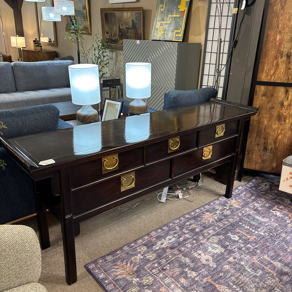 Ming Style Dark Wood Console Table C CONSOLE TABLES