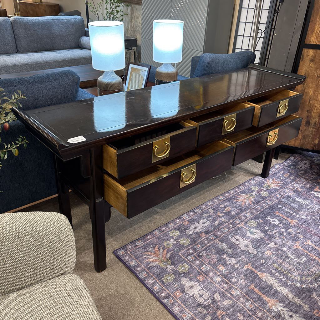 Ming Style Dark Wood Console Table C CONSOLE TABLES