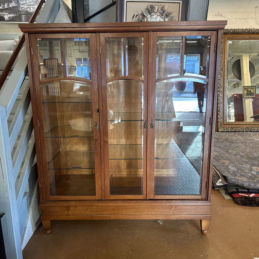 3 Door Antique Curio Cabinet C CABINETS