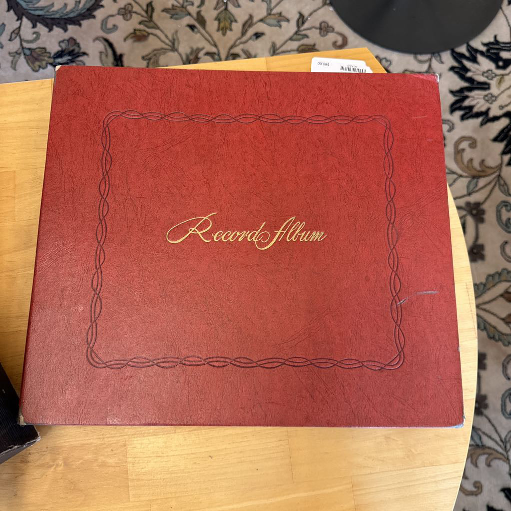 Crank Record Player w/ records UNIQUE FINDS