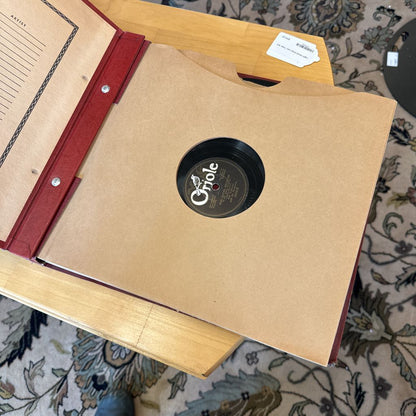 Crank Record Player w/ records UNIQUE FINDS