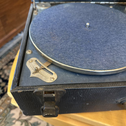 Crank Record Player w/ records UNIQUE FINDS