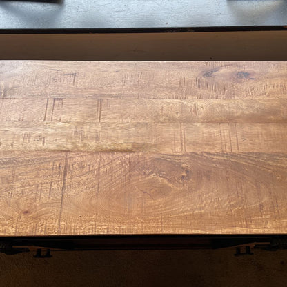 Rustic Sliding Door Wood Media Console