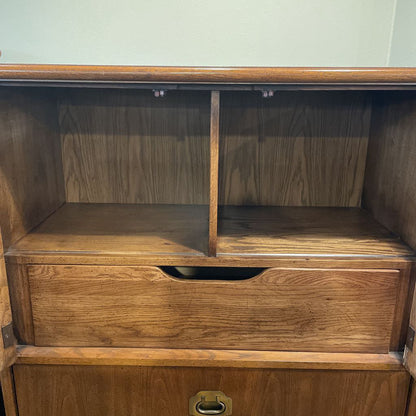 MCM Dixie Chevron Campaign Style Gentleman's Dresser C HIGHBOYS