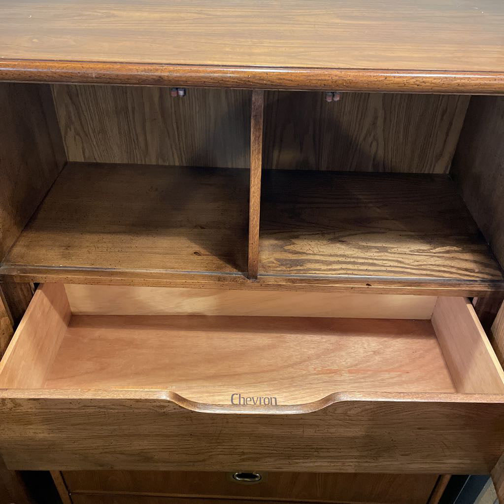 MCM Dixie Chevron Campaign Style Gentleman's Dresser C HIGHBOYS