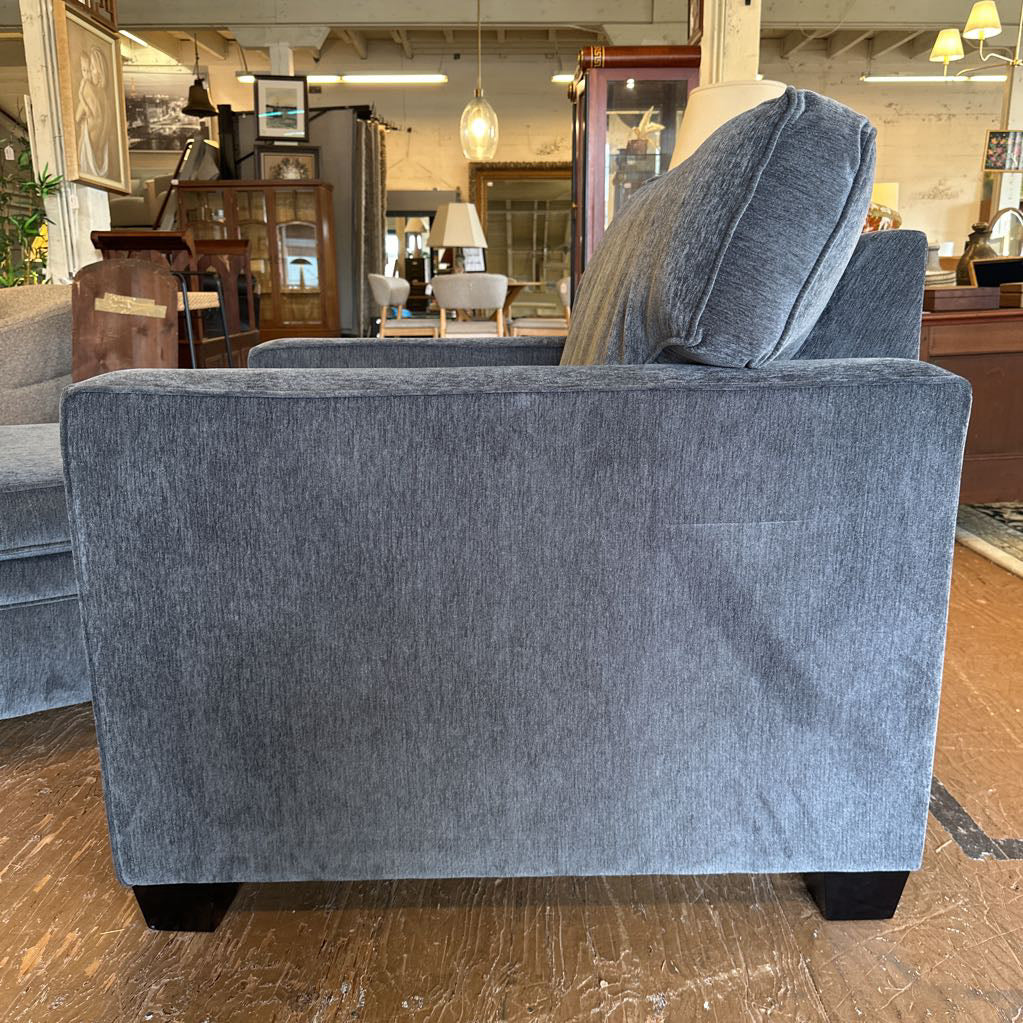 Biltwell Grey Chenille Accent Chair And Ottoman U ACCENT CHAIRS