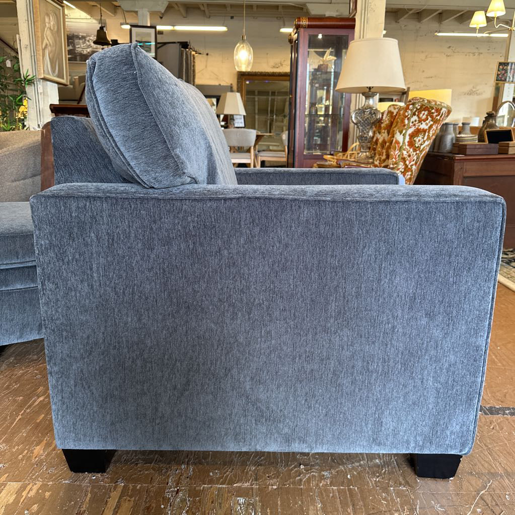Biltwell Grey Chenille Accent Chair And Ottoman U ACCENT CHAIRS