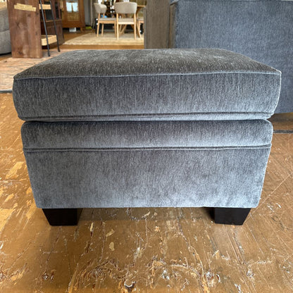Biltwell Grey Chenille Accent Chair And Ottoman U ACCENT CHAIRS