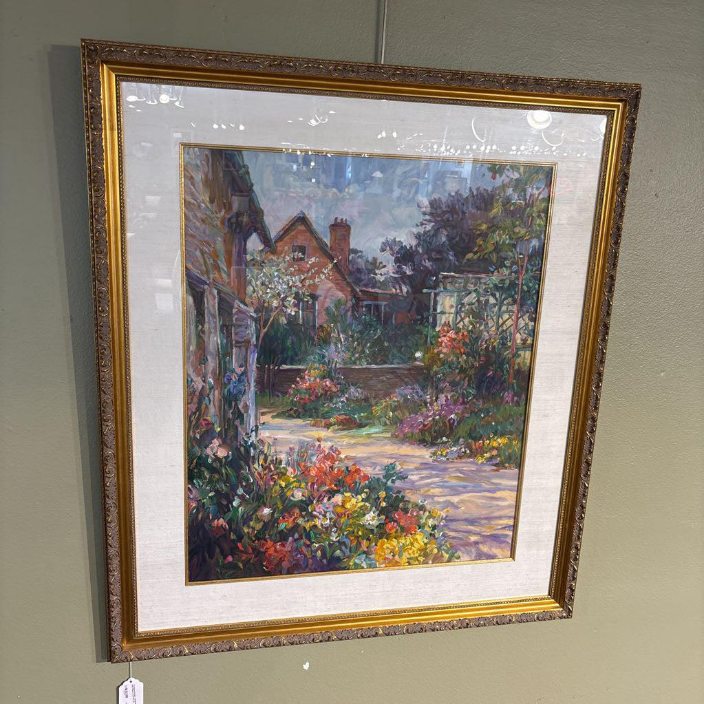 "Chichester Garden" Serigraph by Henri Plisson (Certified) ART