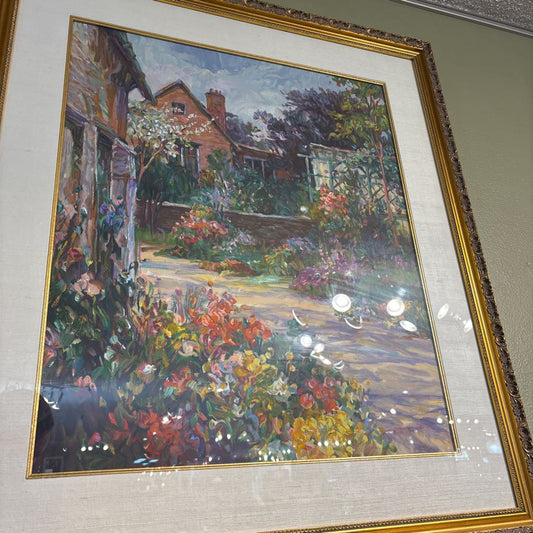 "Chichester Garden" Serigraph by Henri Plisson (Certified) ART