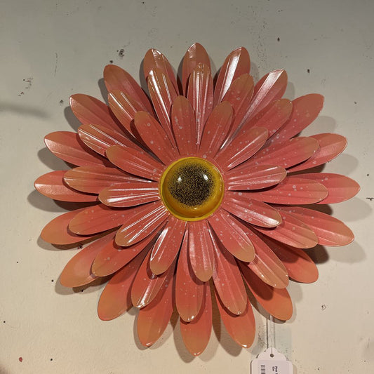 Pink Metal Petals Flower Decor SMALLS