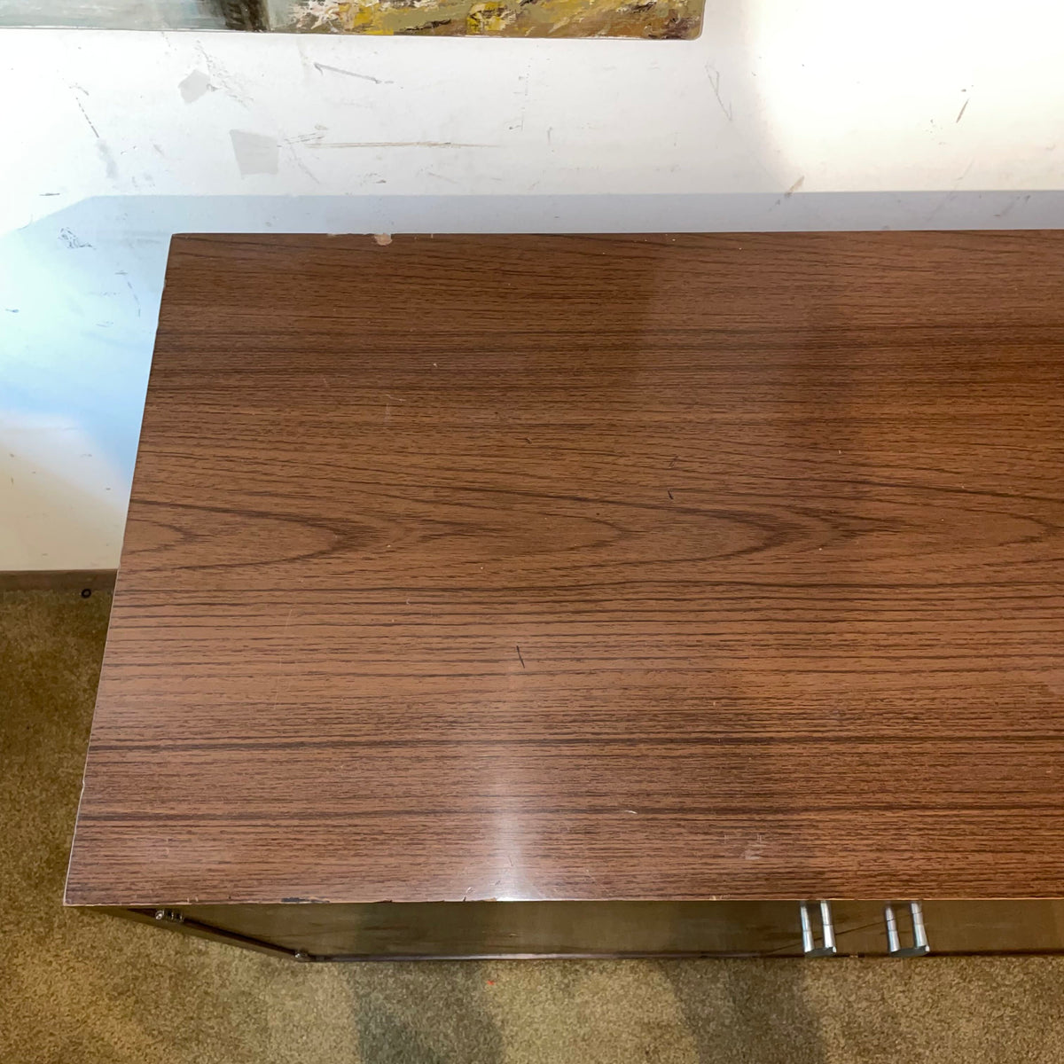 MC 2 Door Cabinet with Brown Veneer C CABINETS