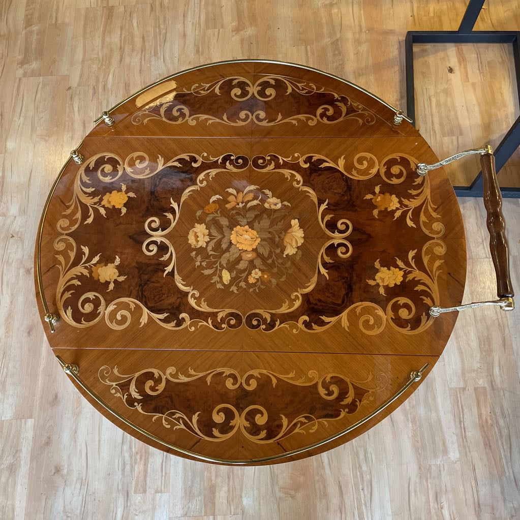 Italian Inlay Tea Cart UNIQUE FINDS