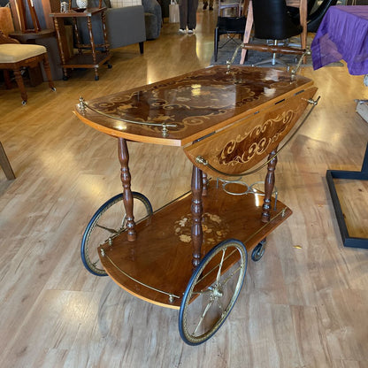 Italian Inlay Tea Cart UNIQUE FINDS