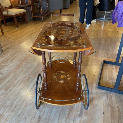 Italian Inlay Tea Cart UNIQUE FINDS