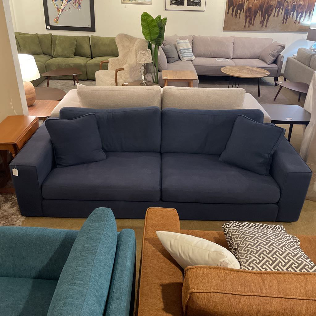 Article Stika Navy Blue 2 Cushion Sofa U SOFAS