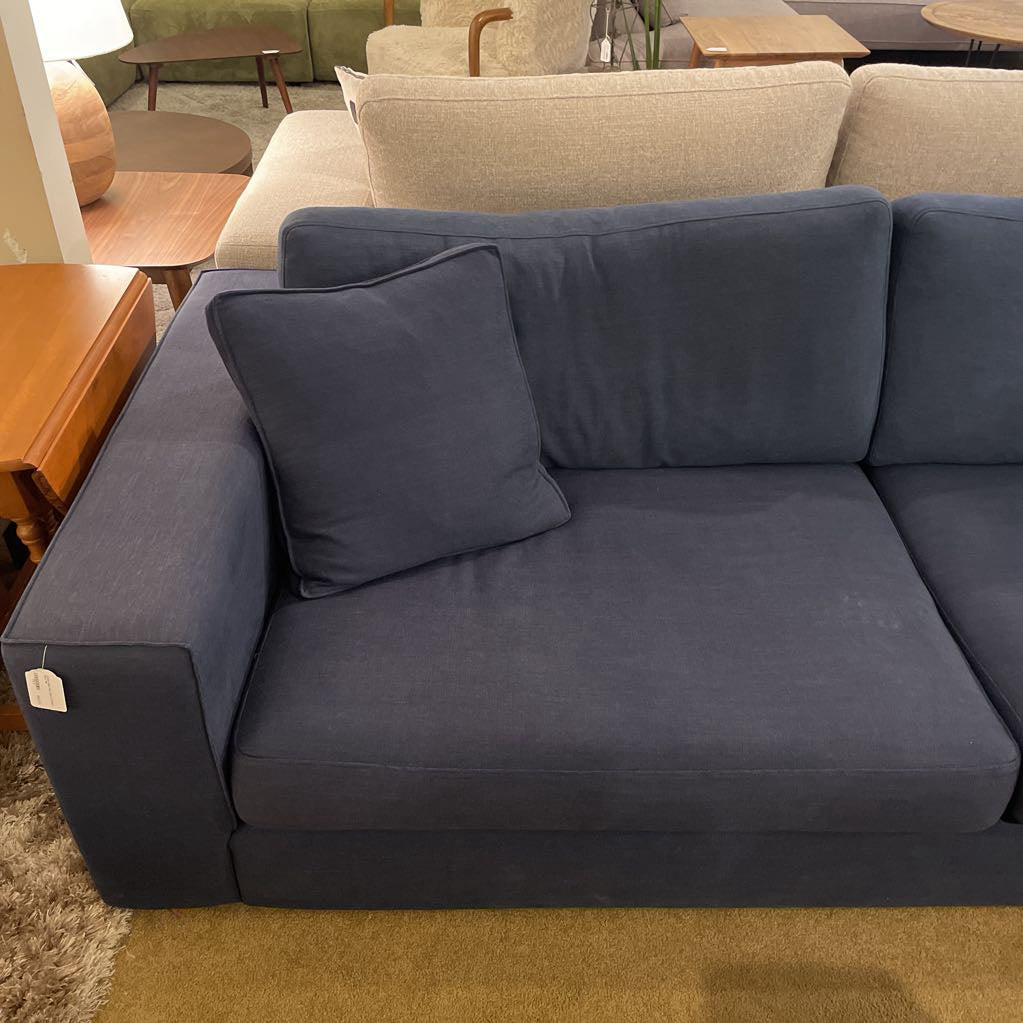 Article Stika Navy Blue 2 Cushion Sofa U SOFAS