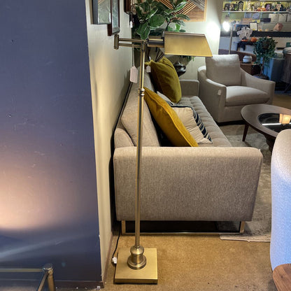Brass Colored Adjustable Task Floor Lamp LAMPS
