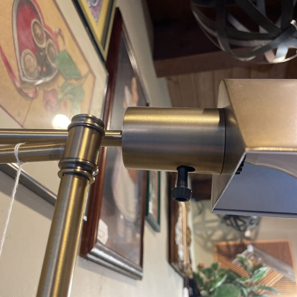 Brass Colored Adjustable Task Floor Lamp LAMPS