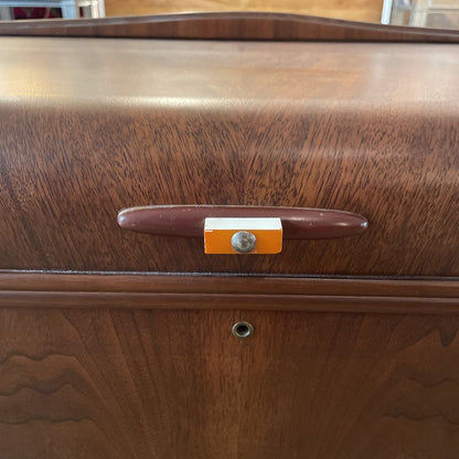Walnut Deco Waterfall Chest C TRUNKS