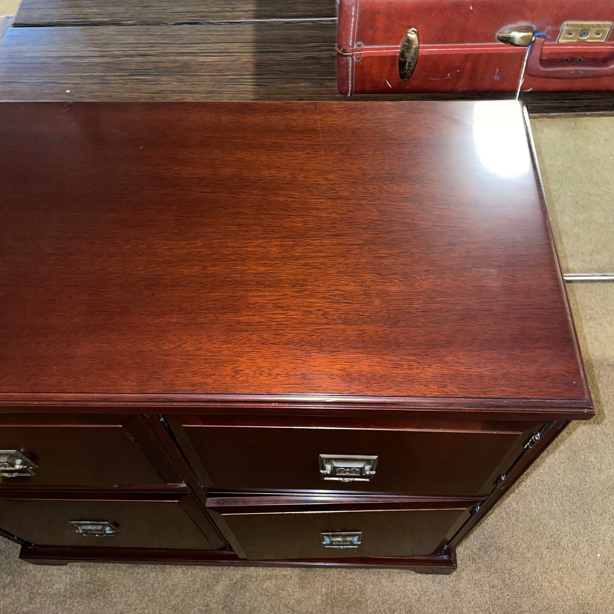 Dark Wood 4 Door Cube Cabinet C CABINETS