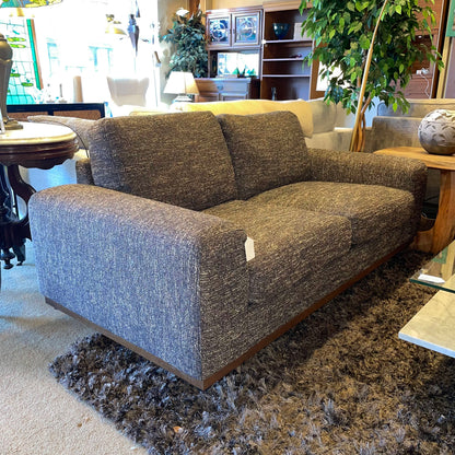 Alessandra Black Loveseat U LOVESEATS
