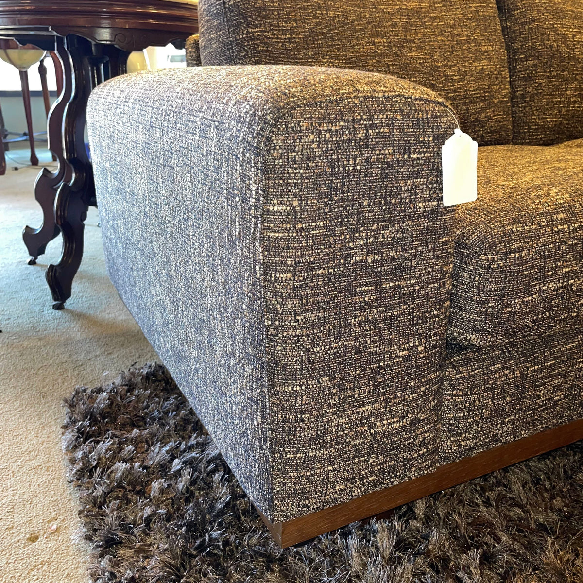 Alessandra Black Loveseat U LOVESEATS