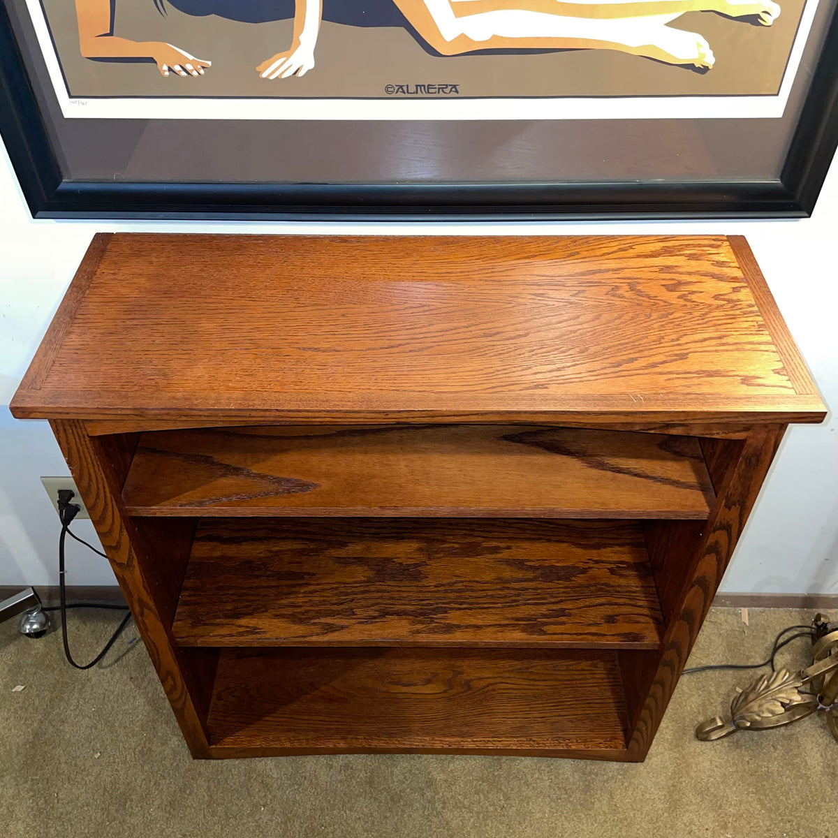 Craftsman Style Two Tier Bookshelf C BOOKSHELVES