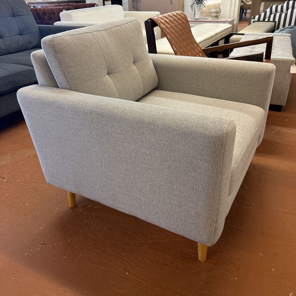 The Nomad Armchair in Crushed Gravel