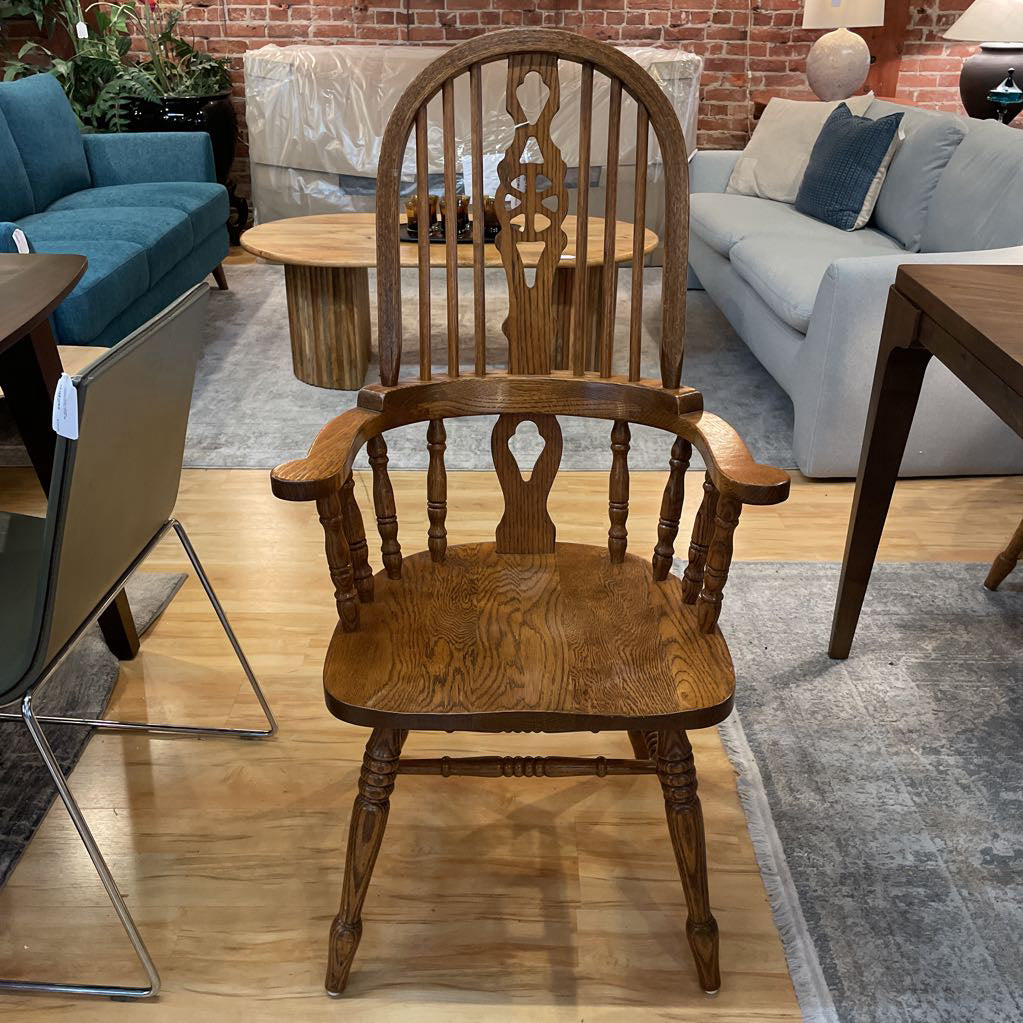 Oak Spindle Back Dining Chair SET OF 6 C DINING CHAIRS