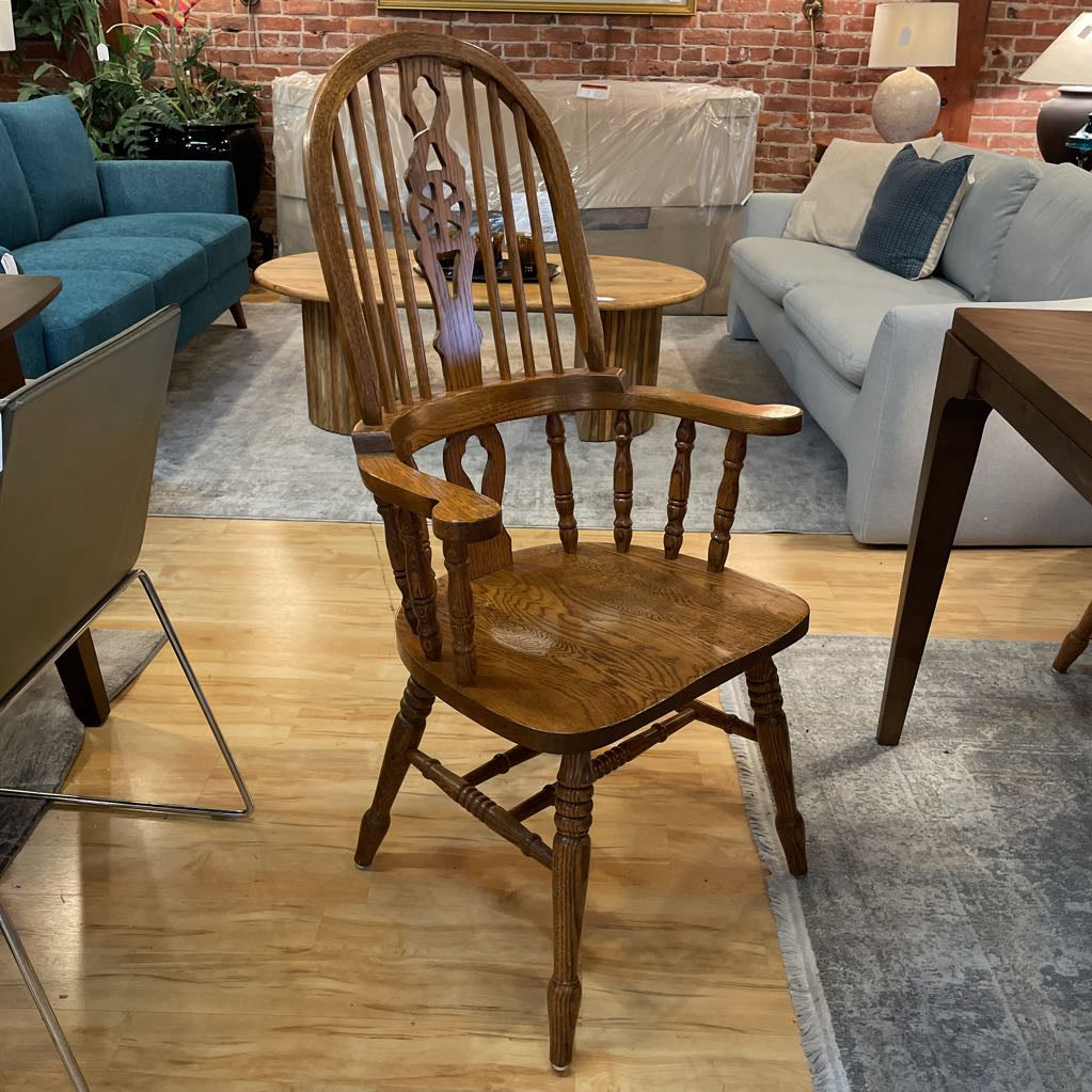 Oak Spindle Back Dining Chair SET OF 6 C DINING CHAIRS
