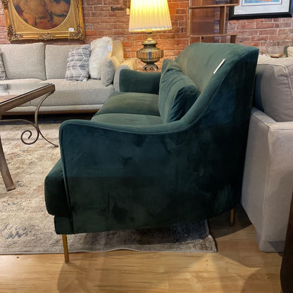 Emerald Velvet High Back 2 Seat Sofe U SOFAS