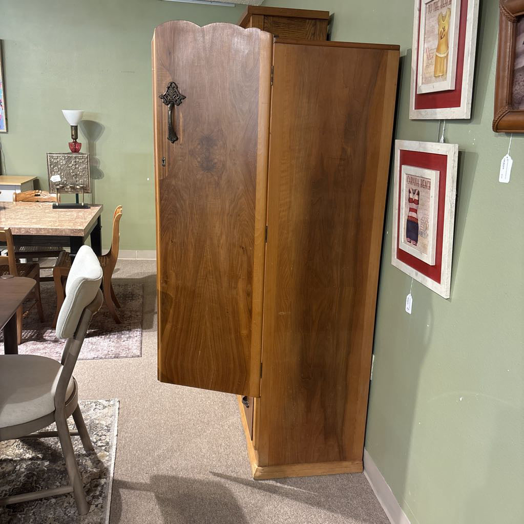 1930's Genuine Art Deco Armoire w/Key