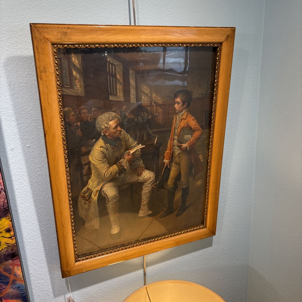 Vintage Colonial Scene Print ART