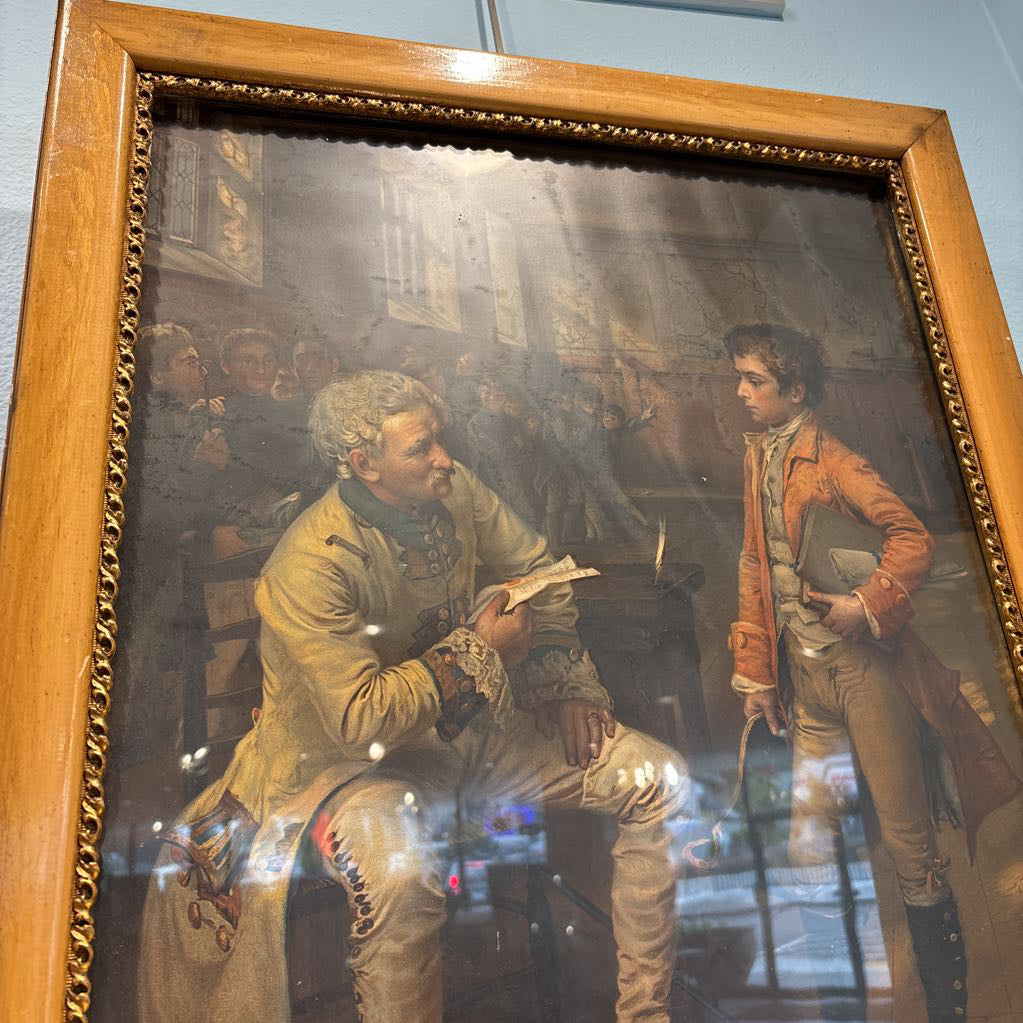 Vintage Colonial Scene Print ART