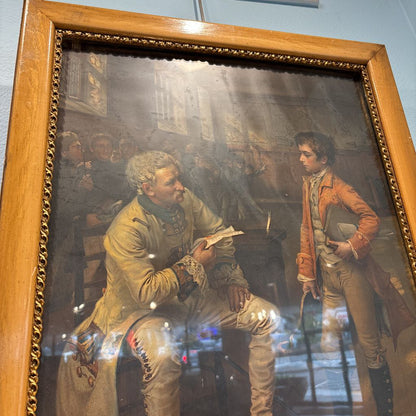 Vintage Colonial Scene Print ART