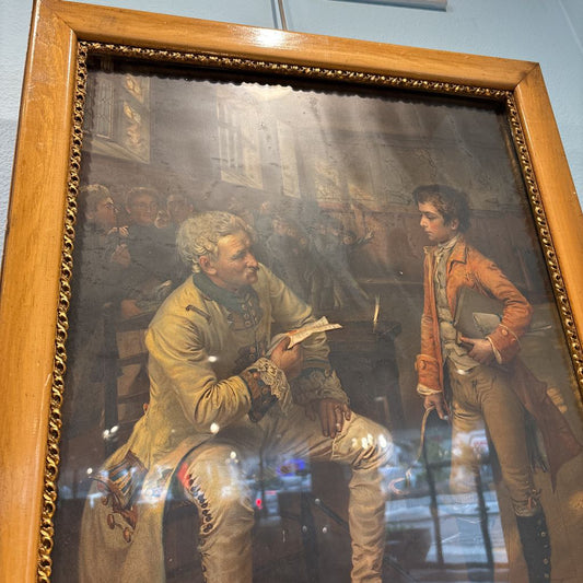 Vintage Colonial Scene Print ART