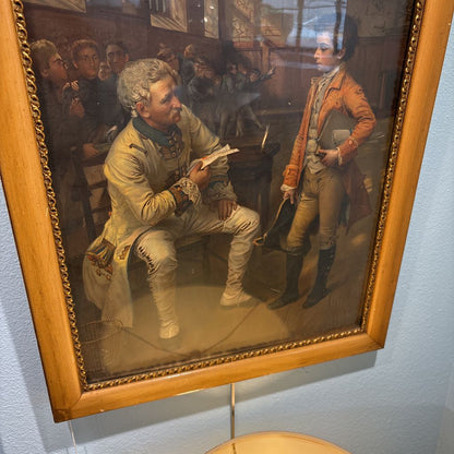Vintage Colonial Scene Print ART