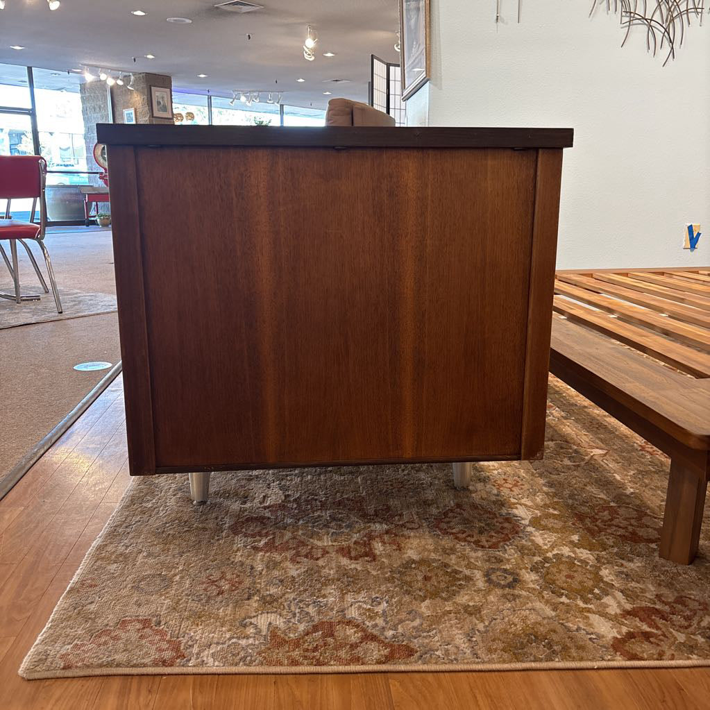 Vintage MCM 6 Drawer Executive Desk